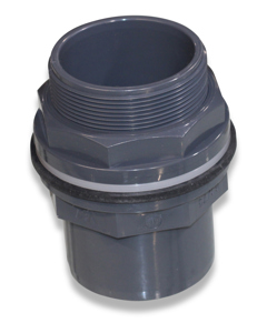 Tank union 75od/63id x 2 1/2" PVC